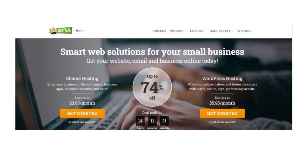 Hostpapa Web hosting